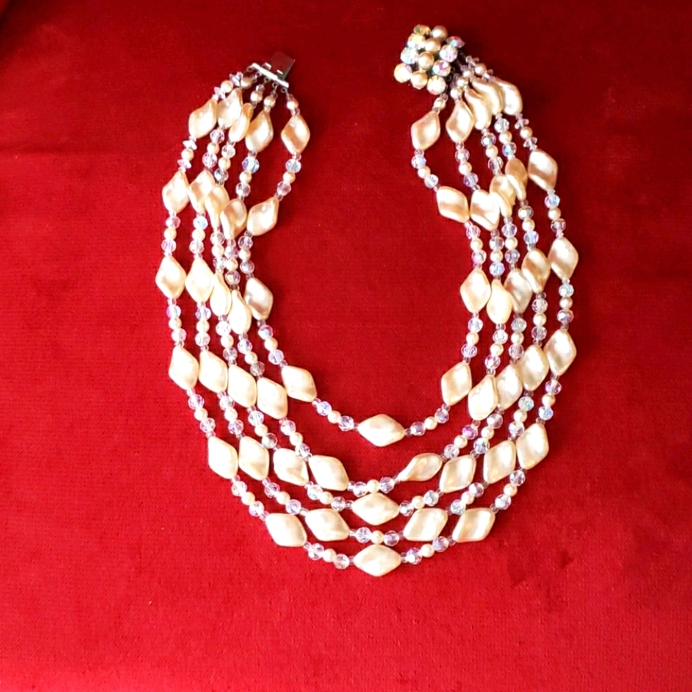 Vintage Czech glass necklace